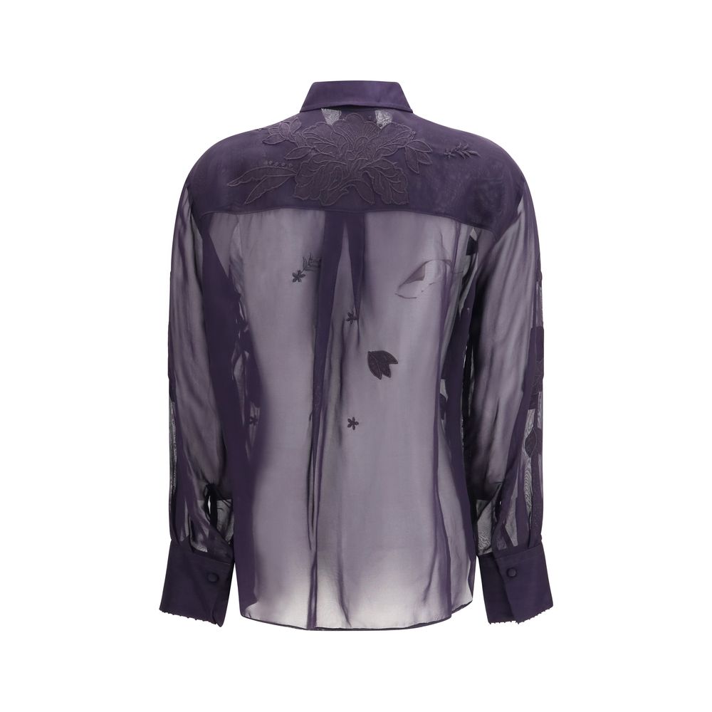 Forte_Forte Blue Viscose Blouse | Regal Royce