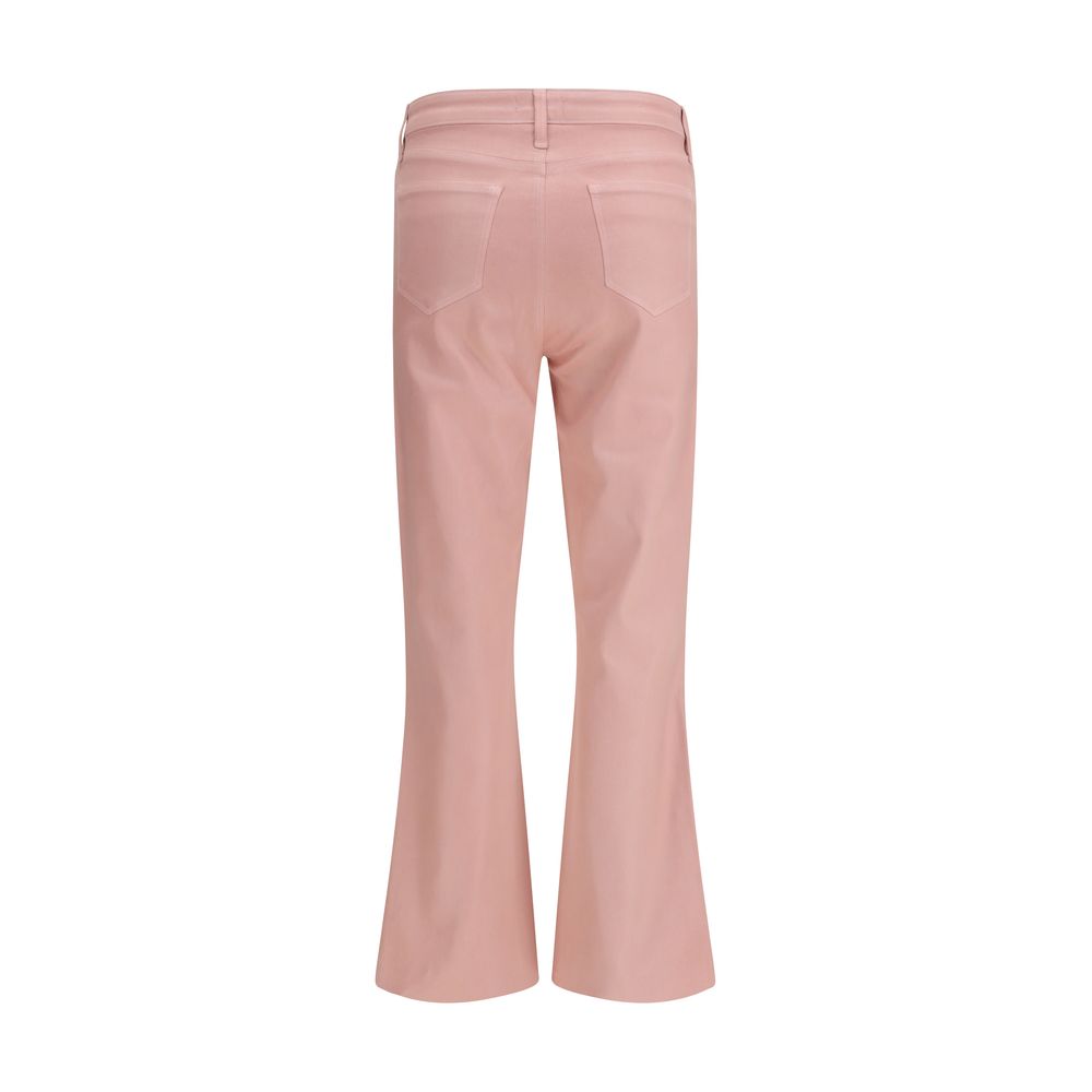 L'Agence Multicolor Cotton Flared Pants | Regal Royce