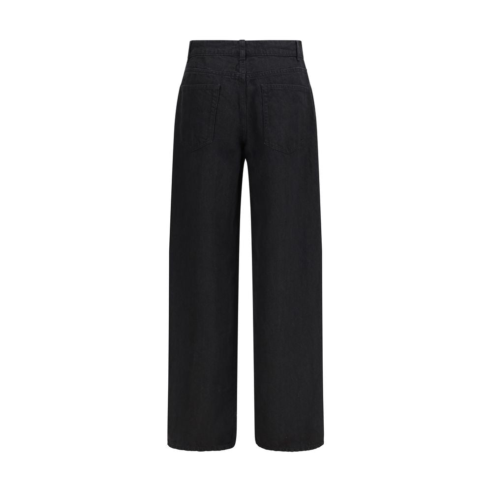 The Row Black Linen Jeans Denim | Regal Royce