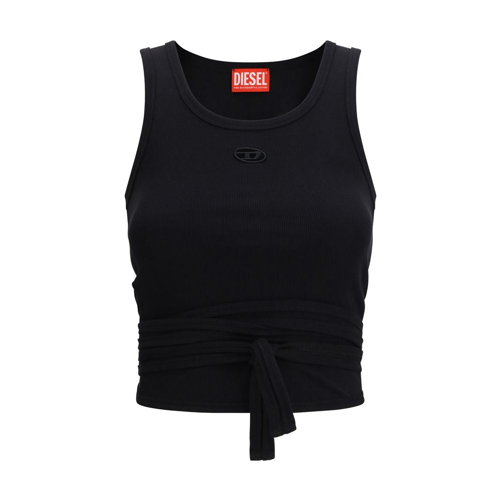 Diesel Black Cotton Top | Regal Royce
