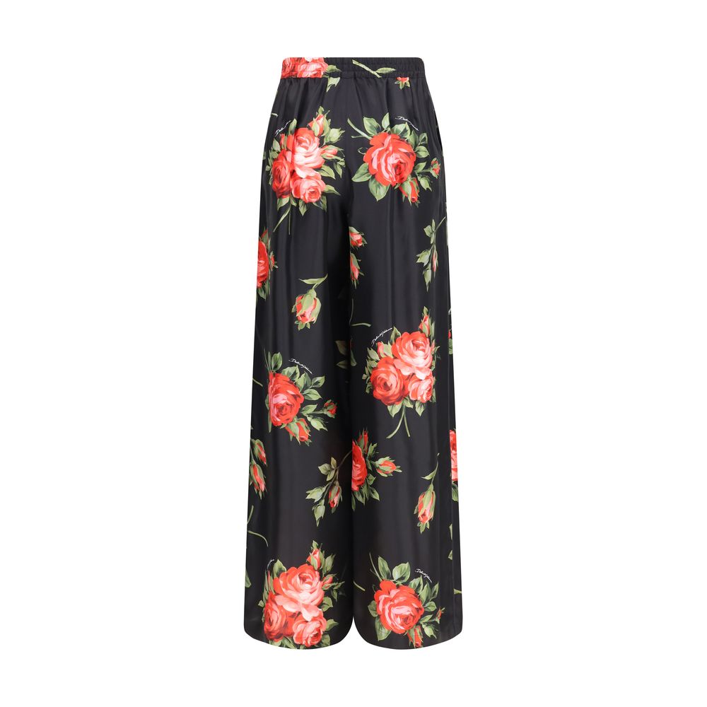Dolce & Gabbana Multicolor Silk Casual Pants | Regal Royce