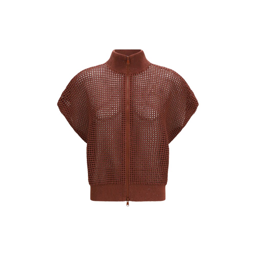 Brunello Cucinelli Bordeaux Cotton Sweatshirt | Regal Royce