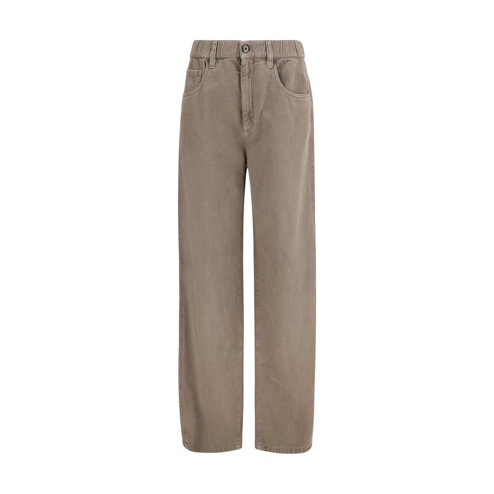 Brunello Cucinelli Beige Cotton Jeans Denim | Regal Royce