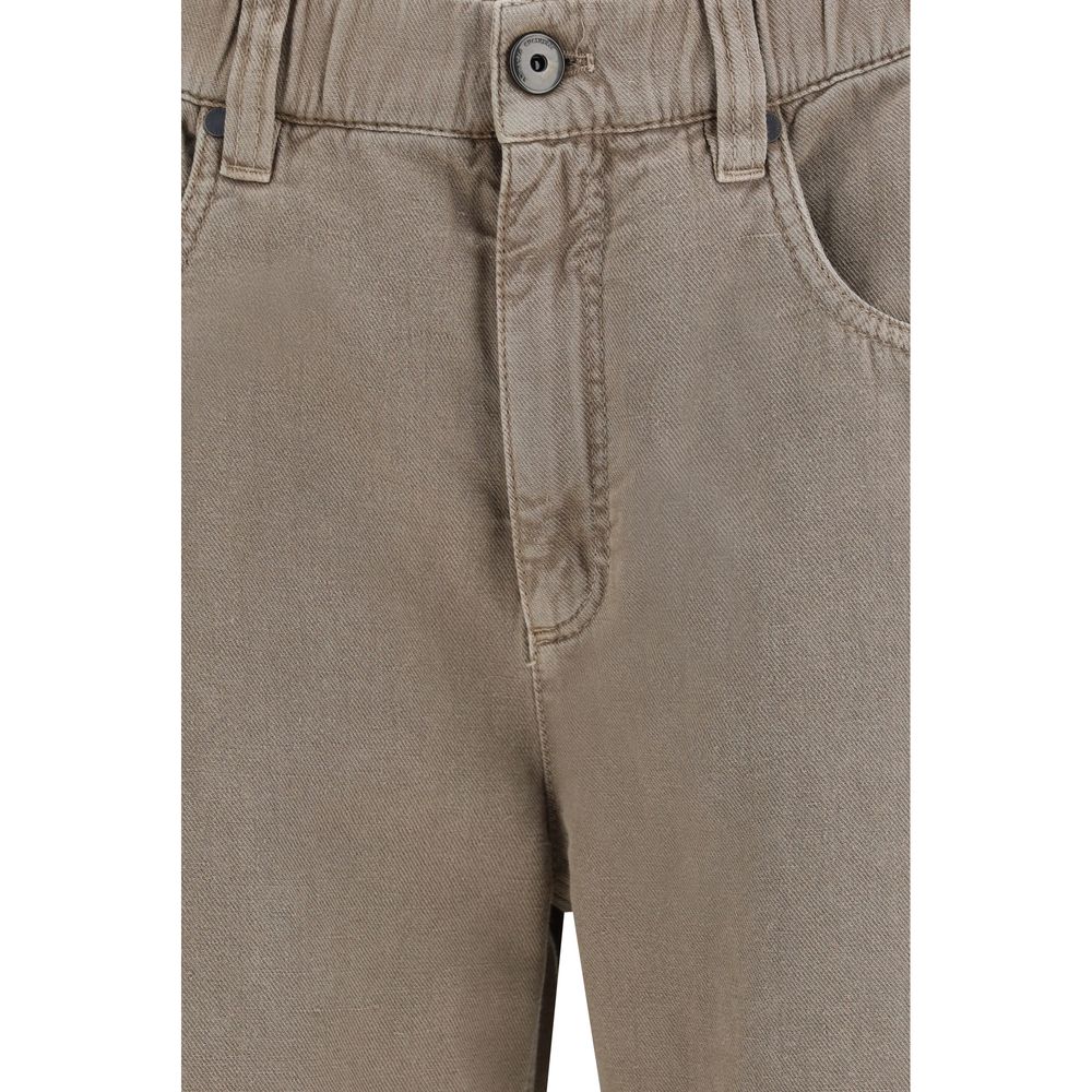Brunello Cucinelli Beige Cotton Jeans Denim | Regal Royce