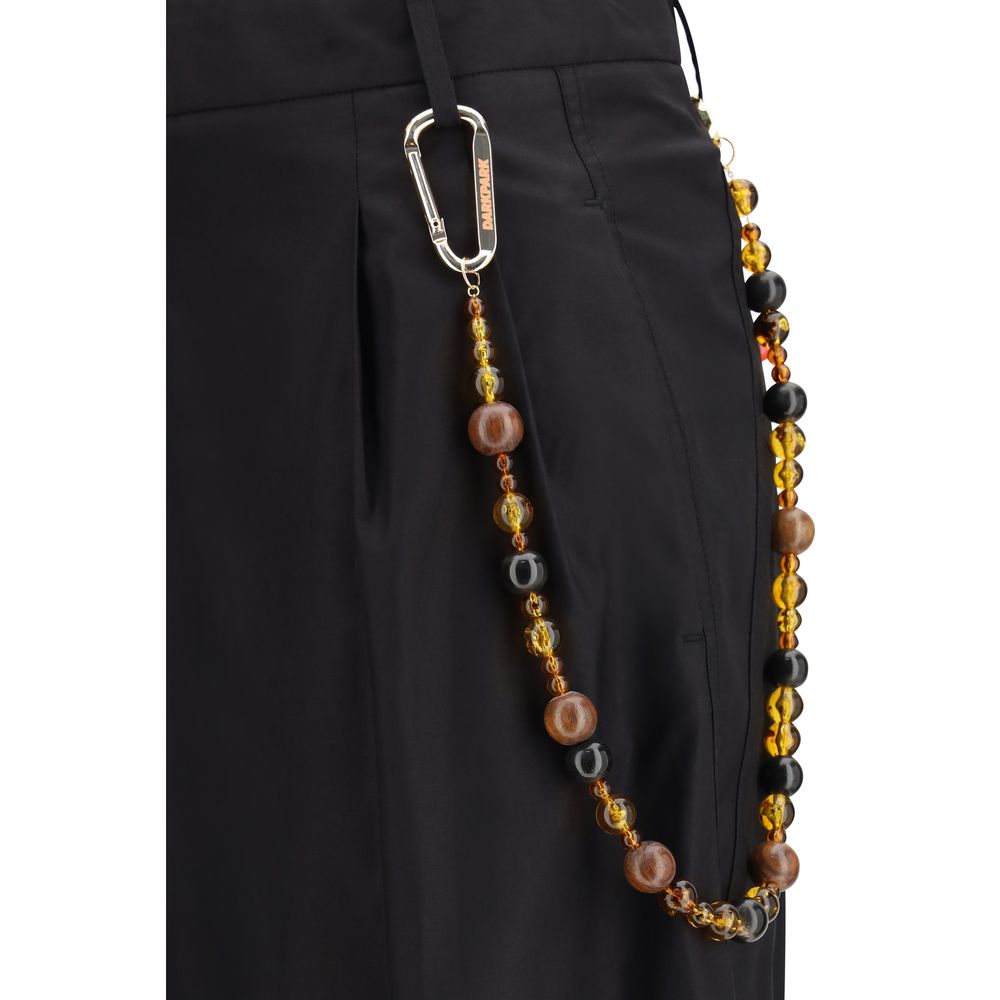 Darkpark Black Cotton Casual Pants | Regal Royce