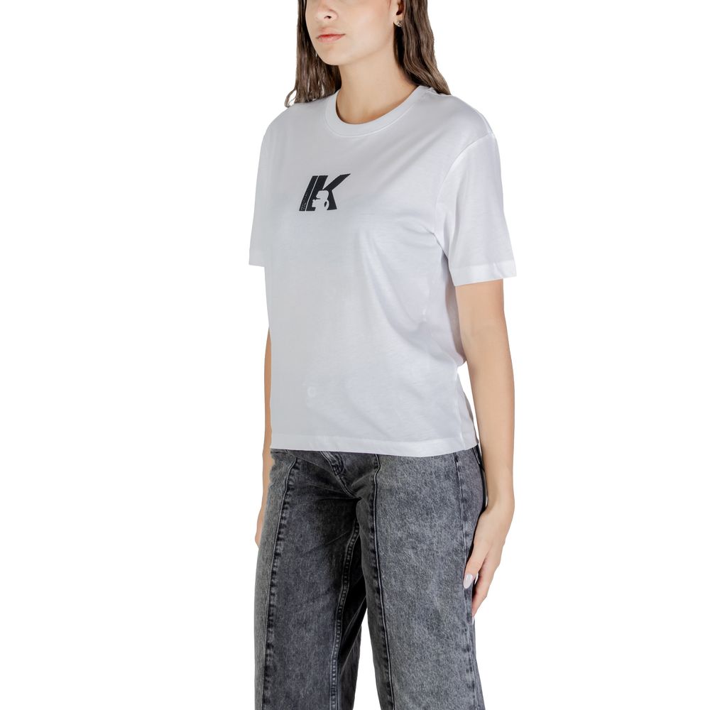 Karl Lagerfeld White Cotton T-Shirt | Regal Royce