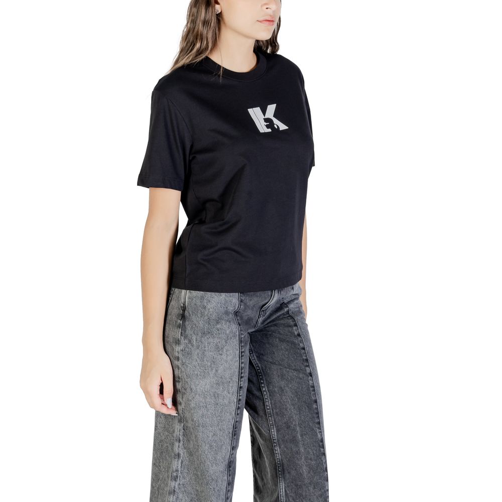 Karl Lagerfeld Black Cotton T-Shirt | Regal Royce