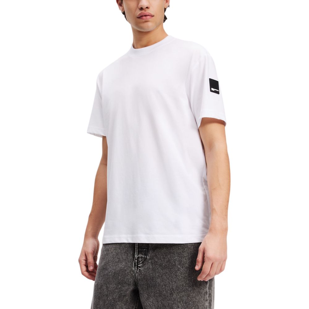 Karl Lagerfeld White Cotton T-Shirt | Regal Royce