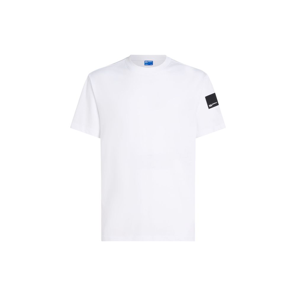 Karl Lagerfeld White Cotton T-Shirt | Regal Royce