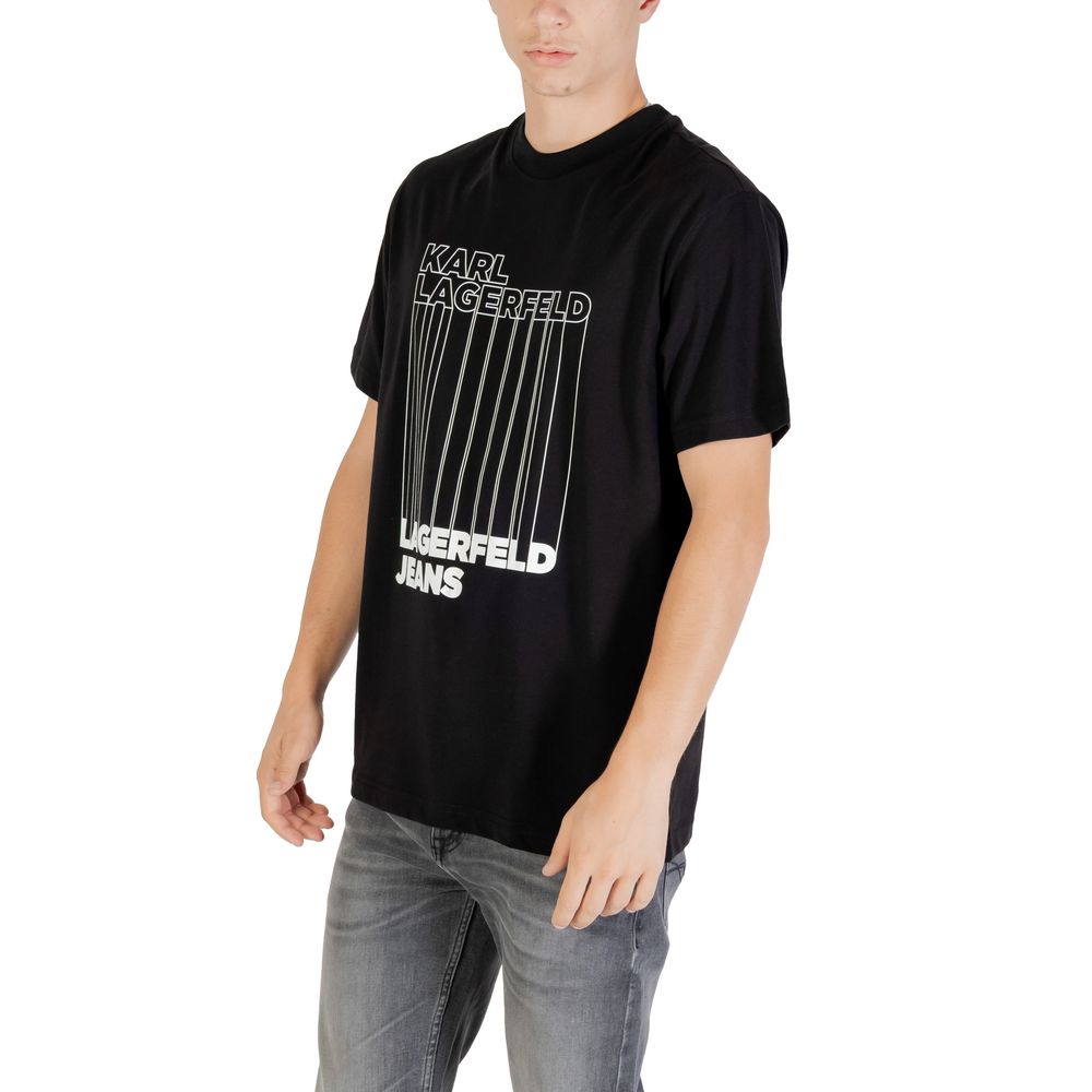 Karl Lagerfeld Black Organic Cotton T-Shirt | Regal Royce