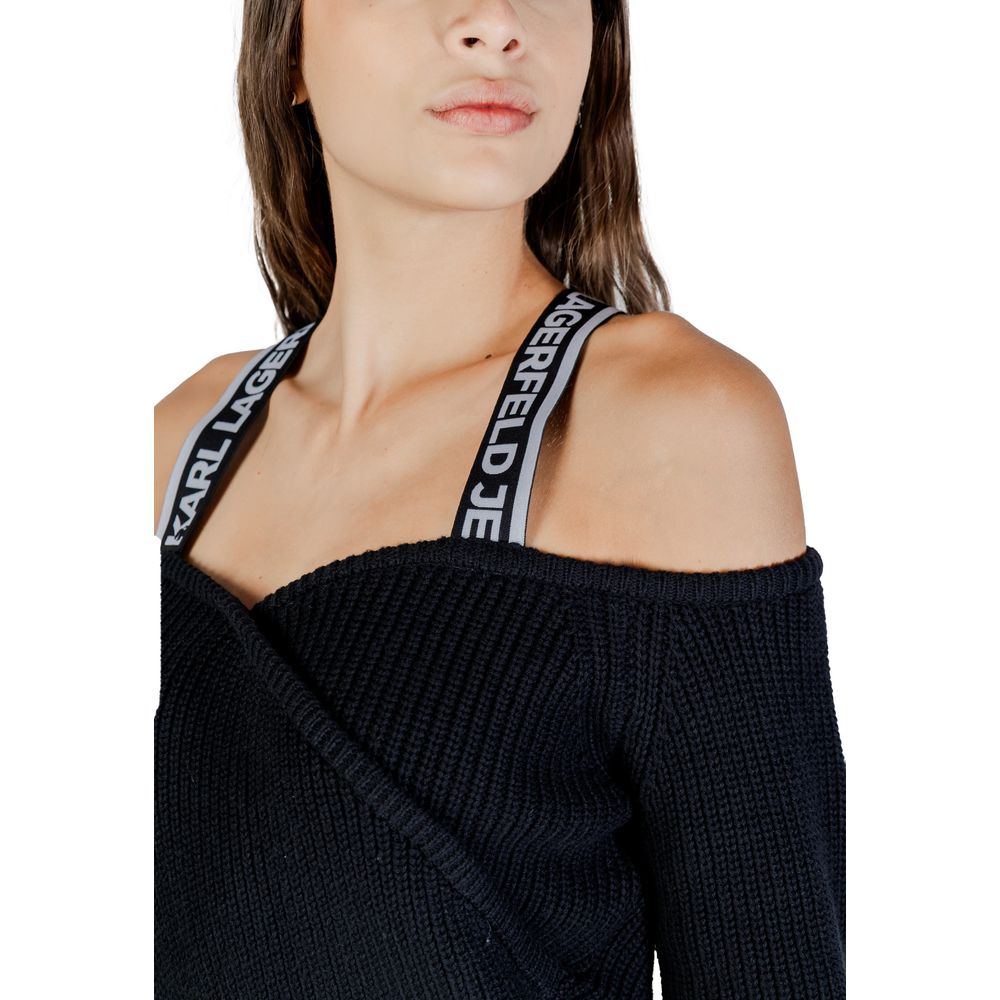 Karl Lagerfeld Black Cotton Sweatshirt | Regal Royce