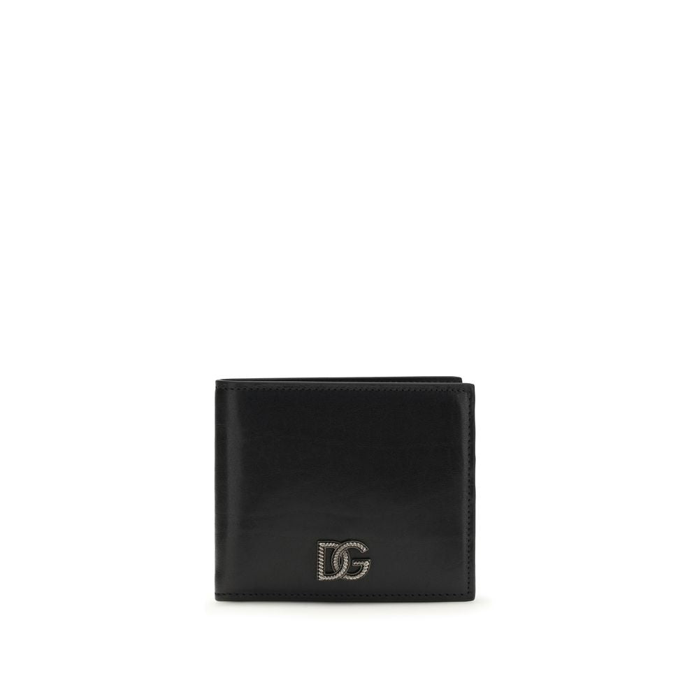 Dolce & Gabbana Black Calf Leather Bos Taurus Wallet | Regal Royce