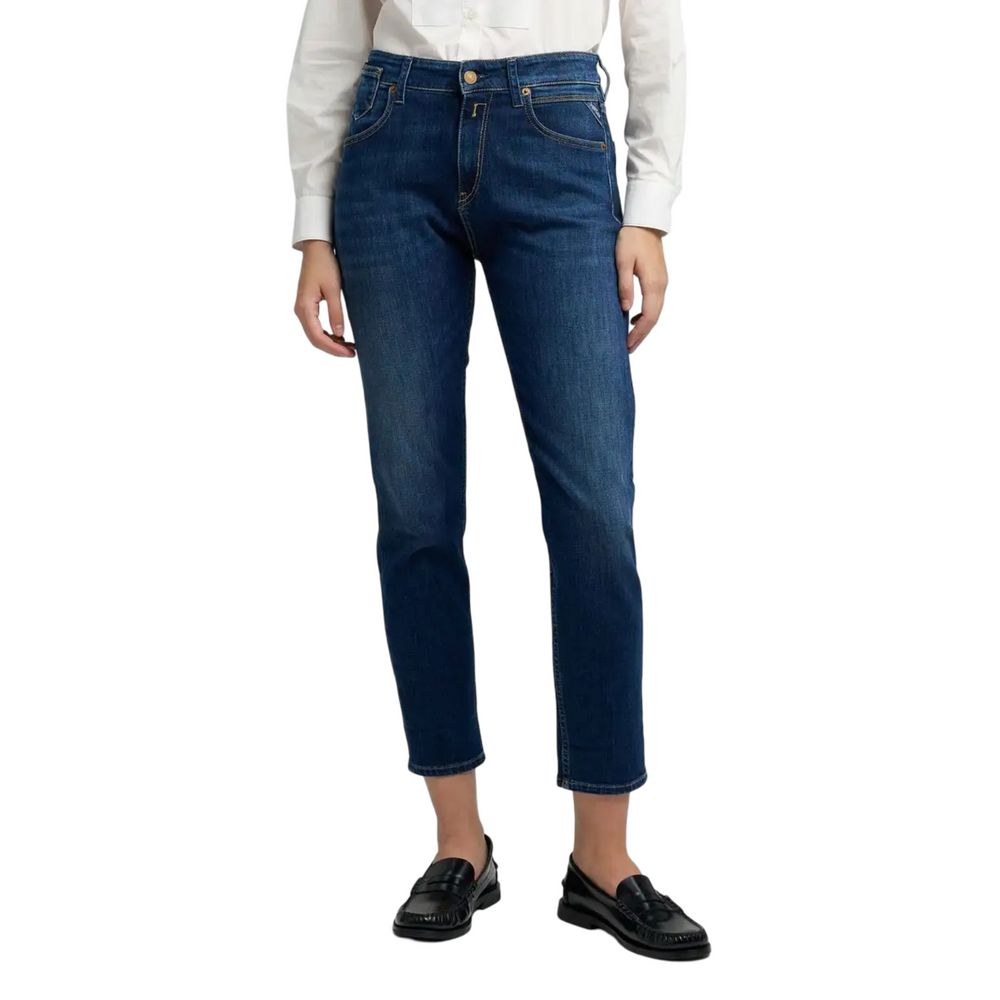 Replay Blue Cotton Skinny Jeans | Regal Royce