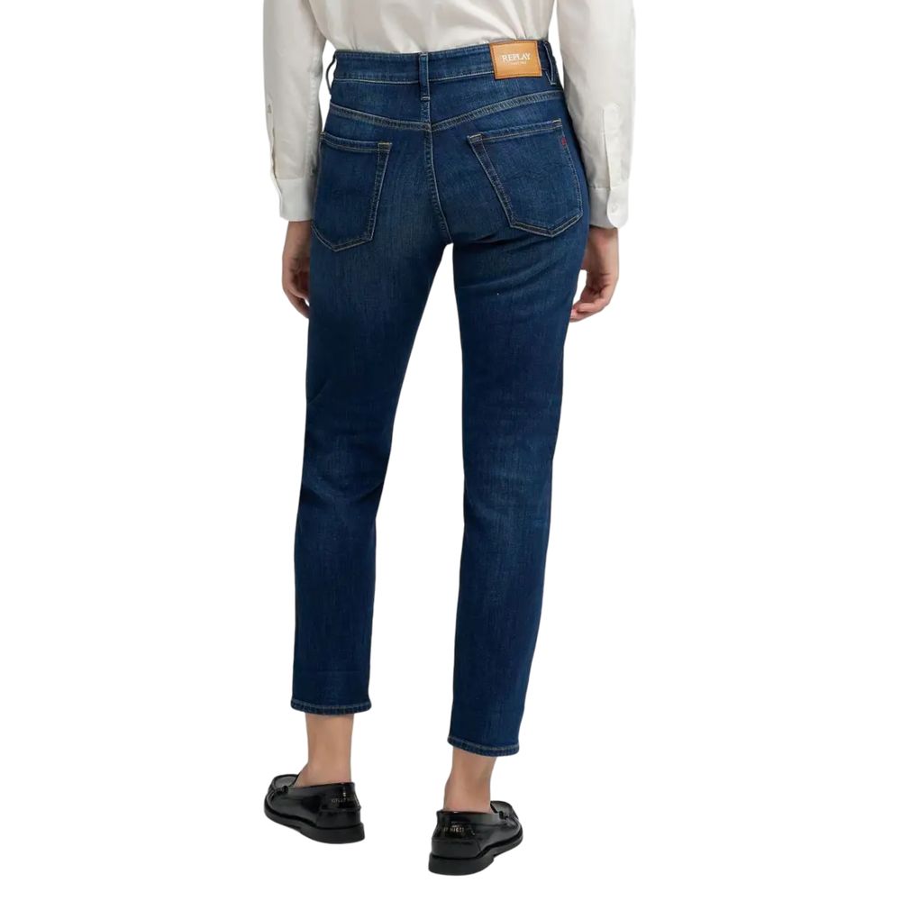 Replay Blue Cotton Skinny Jeans | Regal Royce