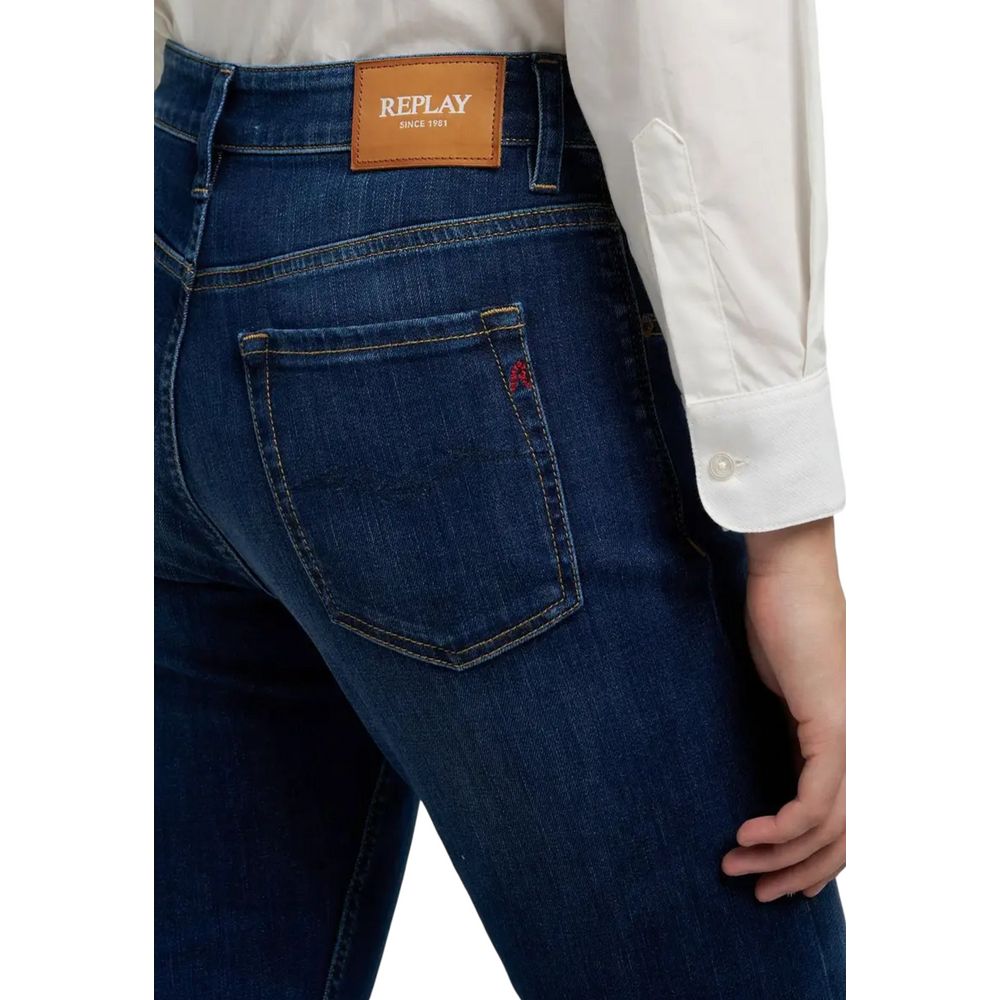 Replay Blue Cotton Skinny Jeans | Regal Royce