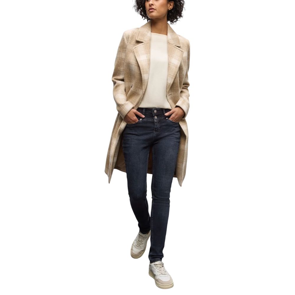 Street One Blue Cotton Skinny Jeans | Regal Royce