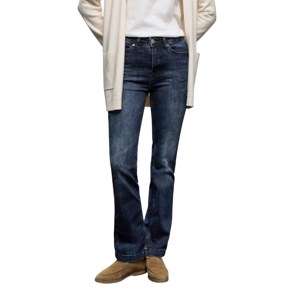 Street One Blue Cotton Skinny Jeans | Regal Royce