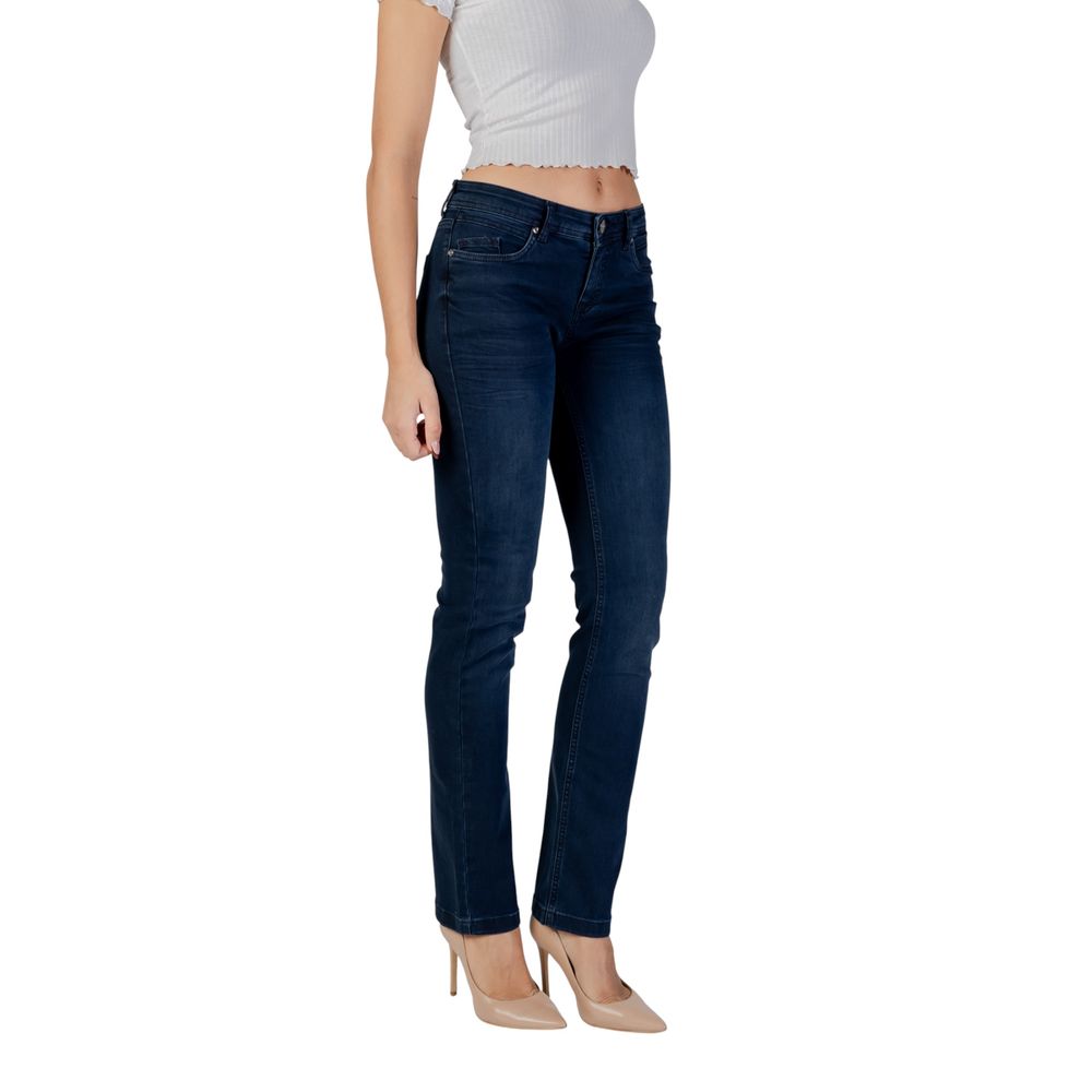 Street One Blue Cotton Skinny Jeans | Regal Royce