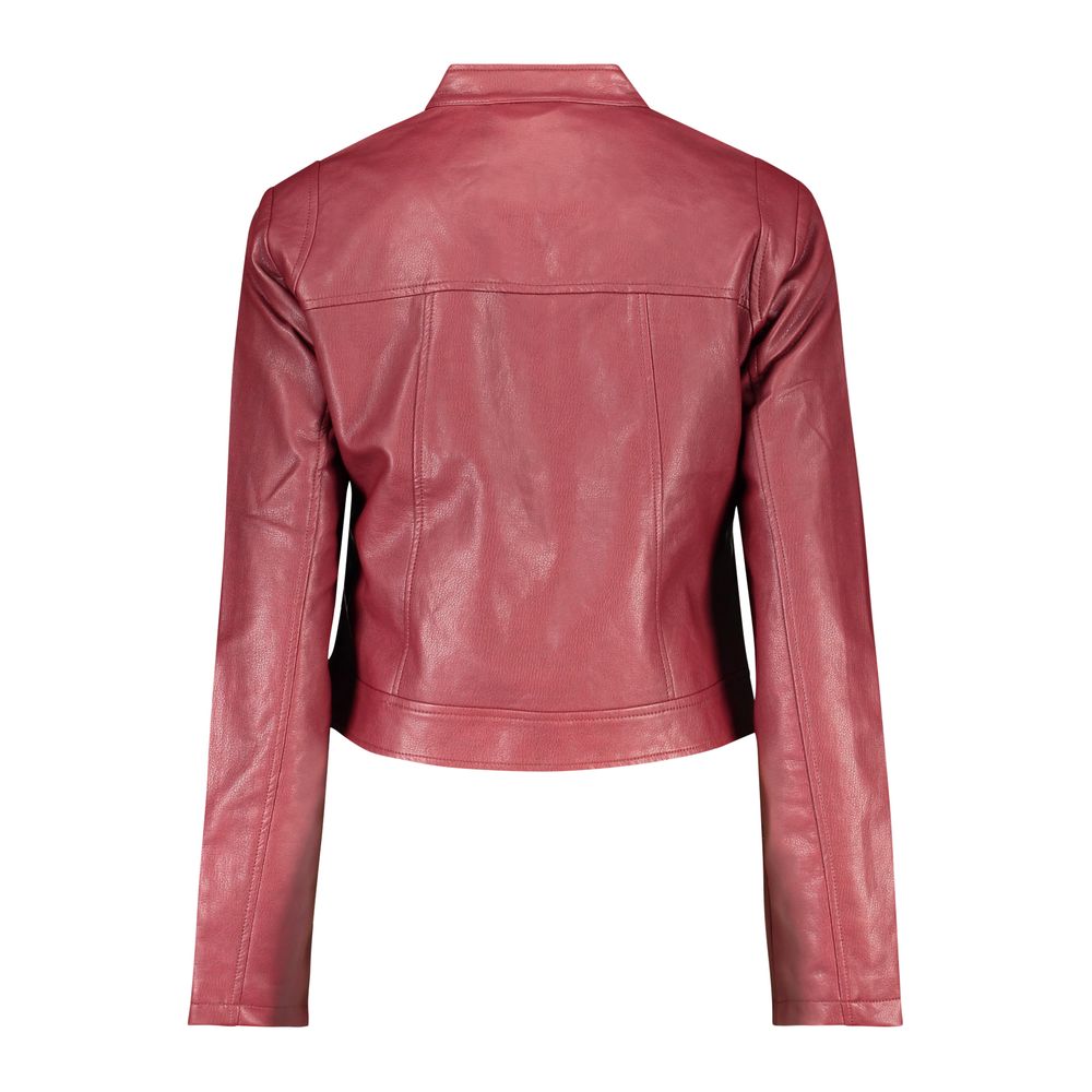 Desigual Rosso Polyurethane Women Jacket | Regal Royce