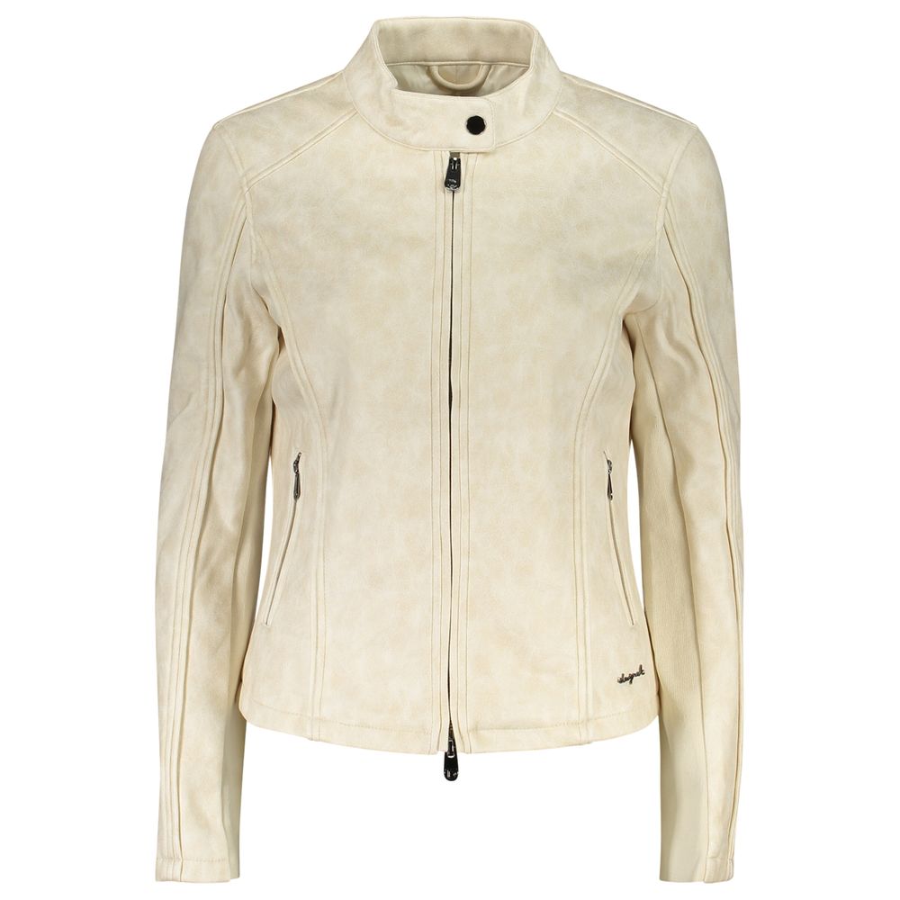 Desigual Sand Polyester Women's Jacket | Regal Royce