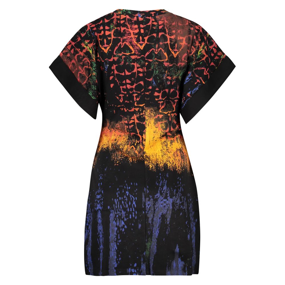 Desigual Black Cotton Women Dress | Regal Royce