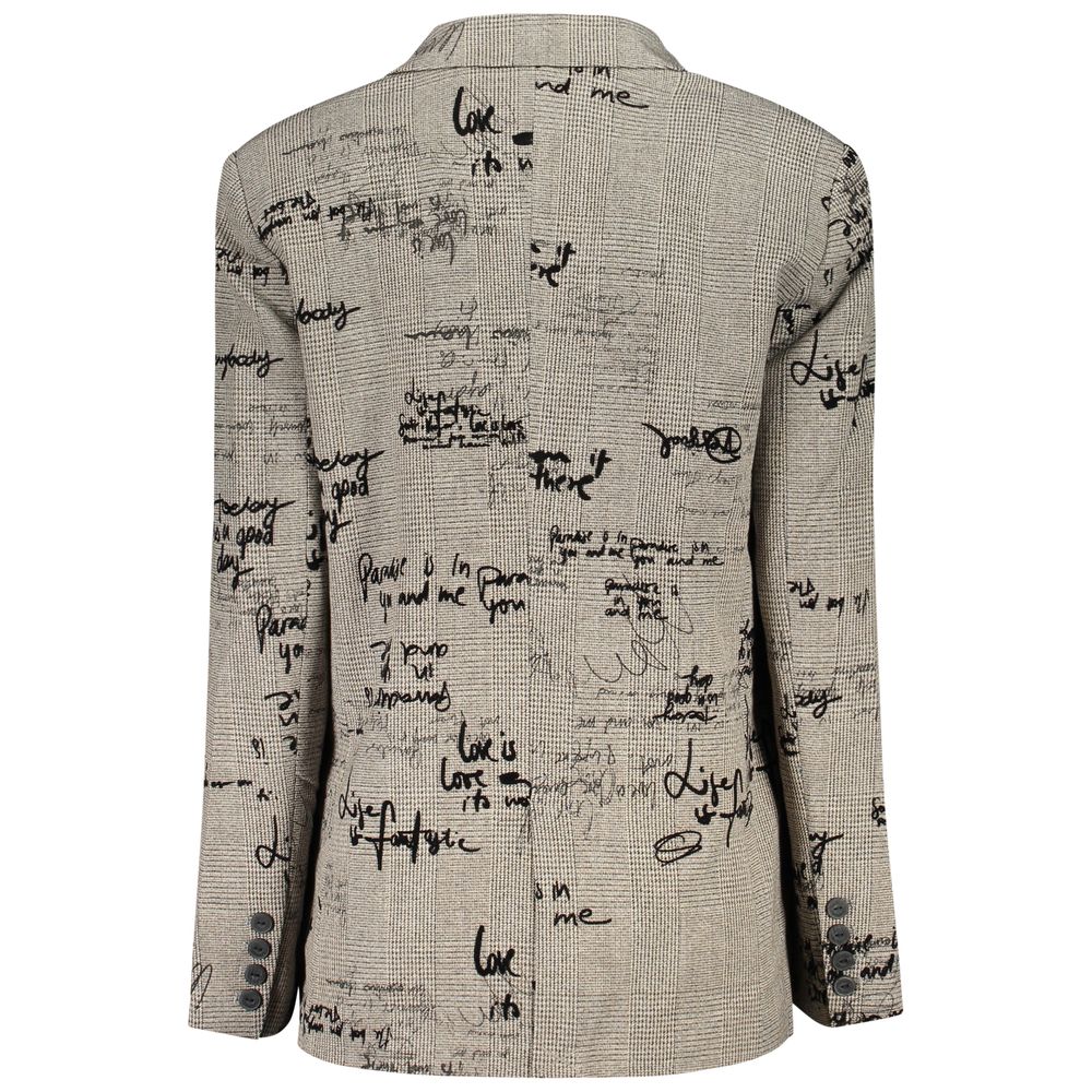 Desigual Grigio Polyester Women Jacket | Regal Royce