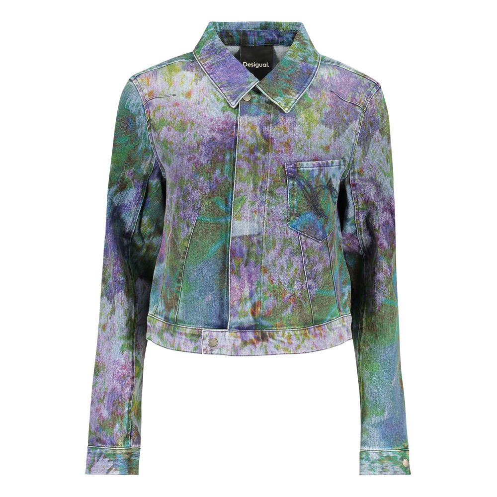 Desigual Blu Cotton Woman Jacket | Regal Royce