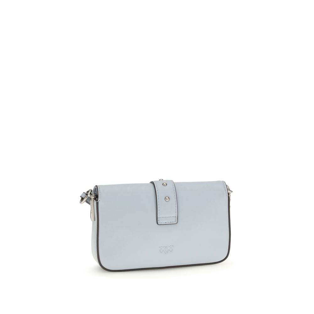 PINKO Blue Calf Leather Bos Taurus Shoulder Bag | Regal Royce