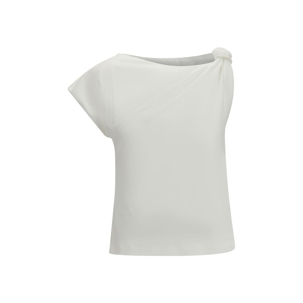 PINKO White Cotton Sleeveles T-Shirt | Regal Royce