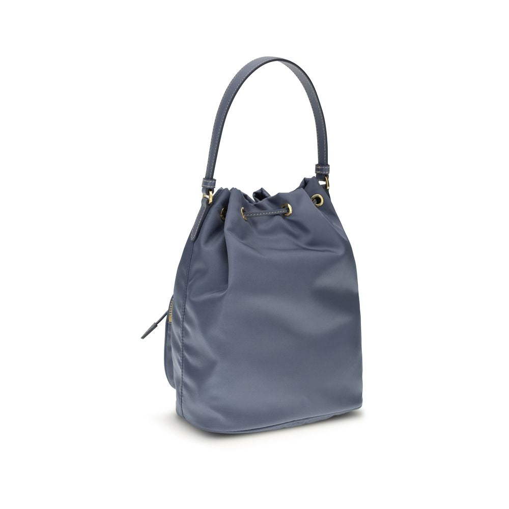 Prada Blue Recycled Polyamide Backet Bag | Regal Royce