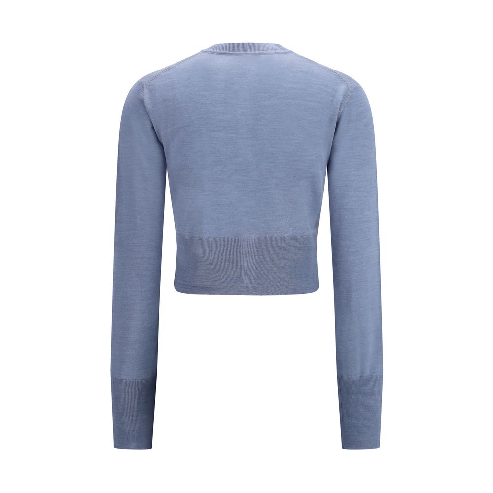 Vivienne Westwood Blue Merino Wool Cardigan | Regal Royce