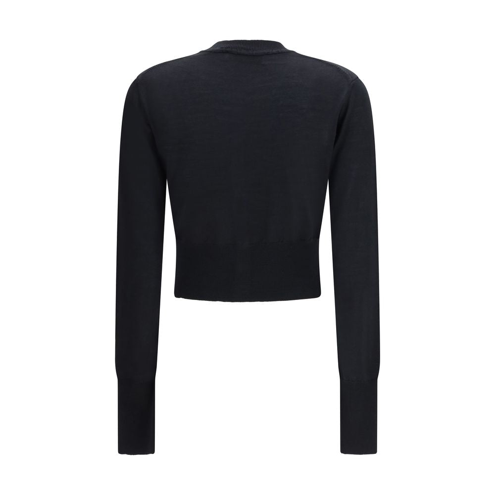 Vivienne Westwood Black Merino Wool Cardigan | Regal Royce