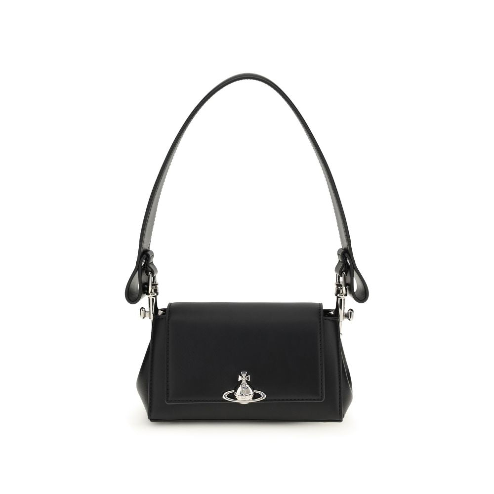 Vivienne Westwood Black Polyurethane Shoulder Bag | Regal Royce