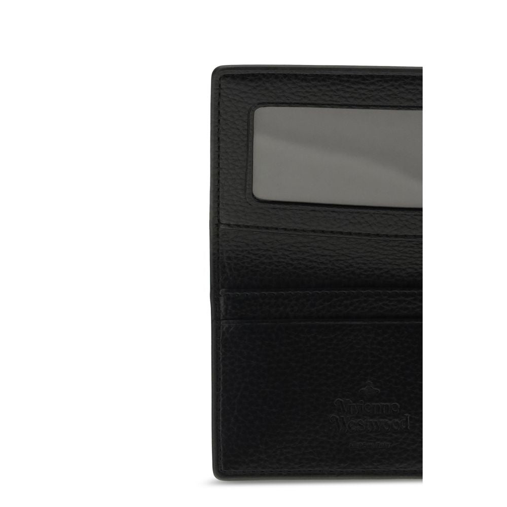 Vivienne Westwood Black Polyurethane Wallet | Regal Royce