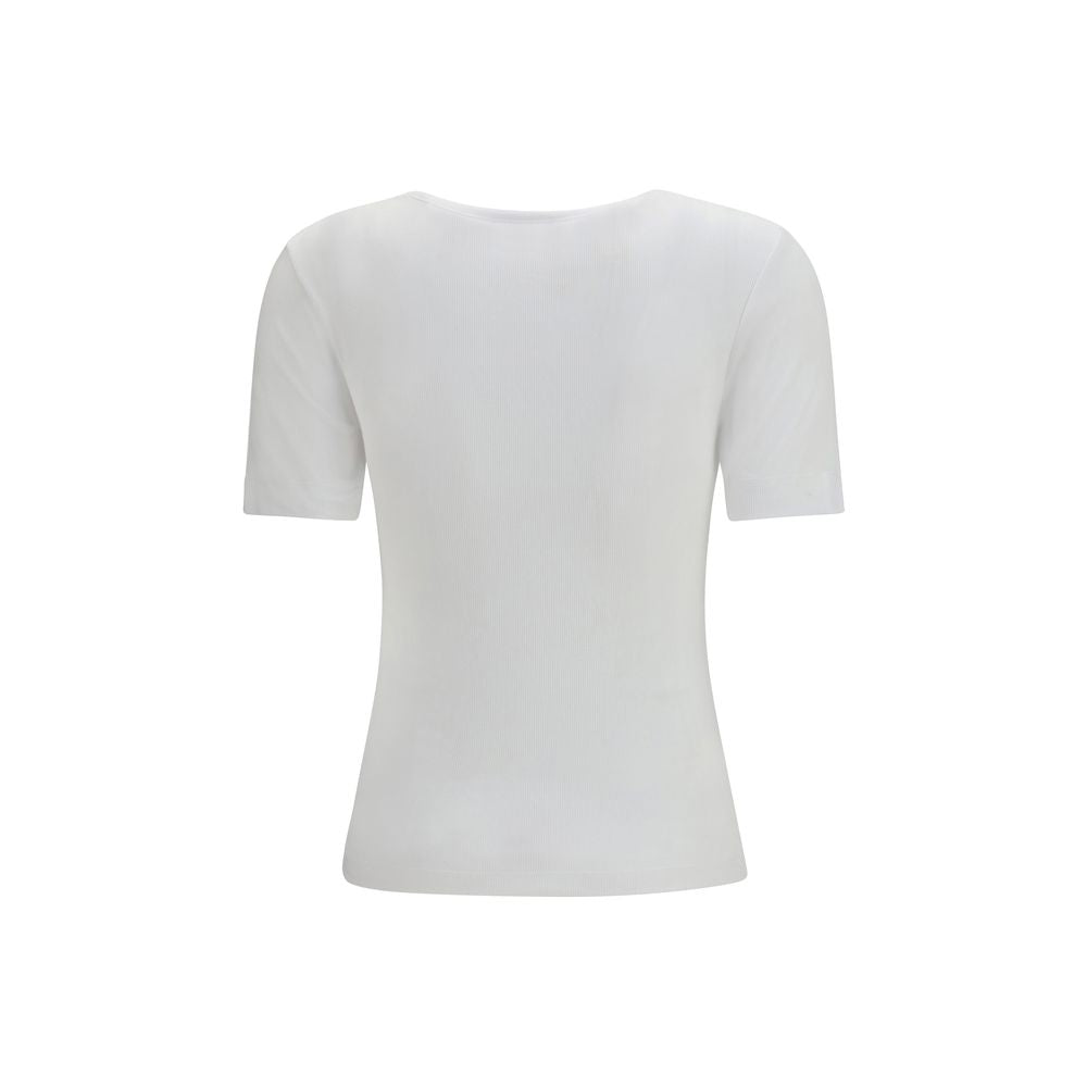 Ganni White Cotton T-Shirt | Regal Royce