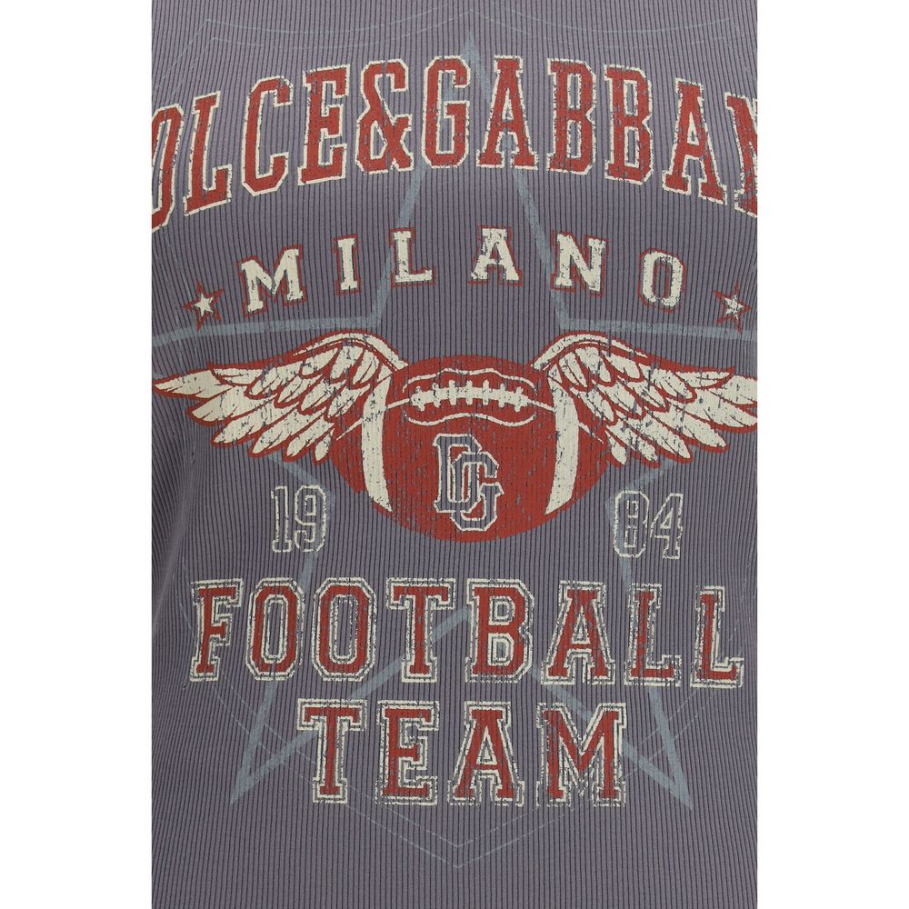 Dolce & Gabbana Gray Cotton Top | Regal Royce