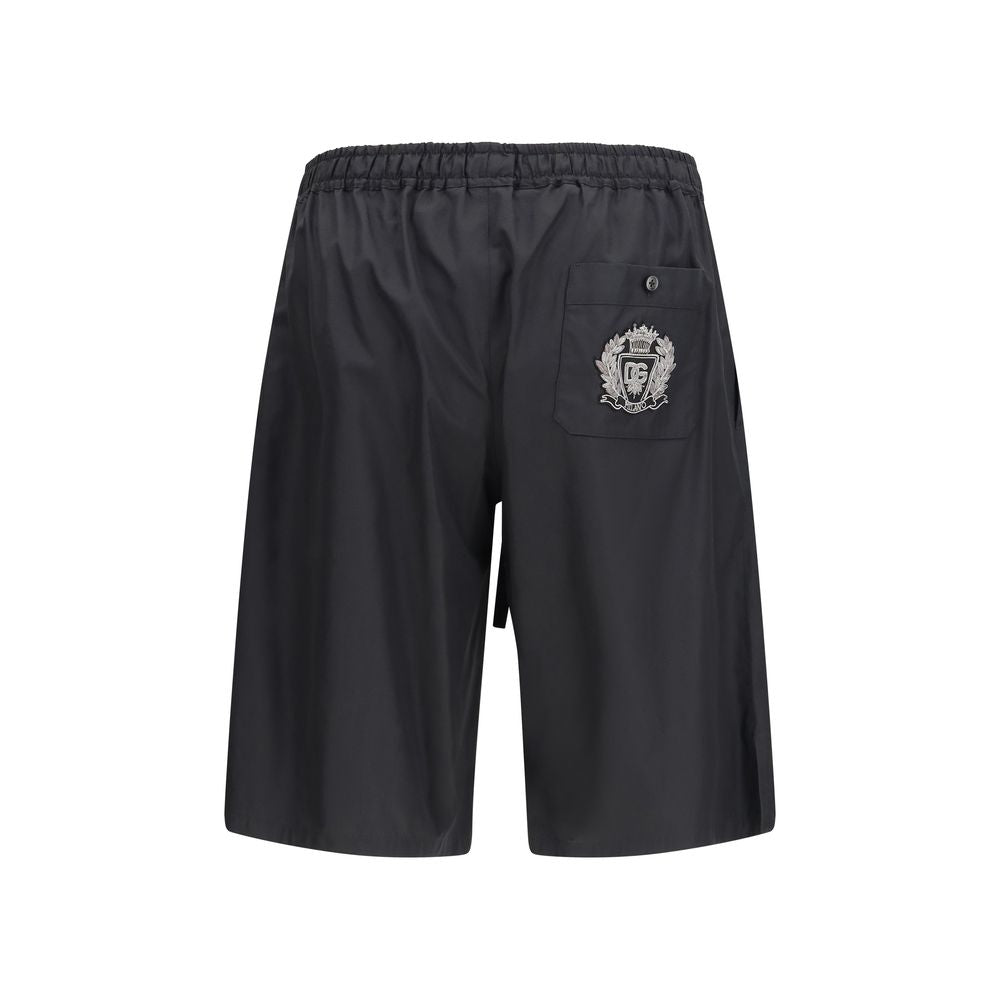Dolce & Gabbana Black Cotton Shorts | Regal Royce
