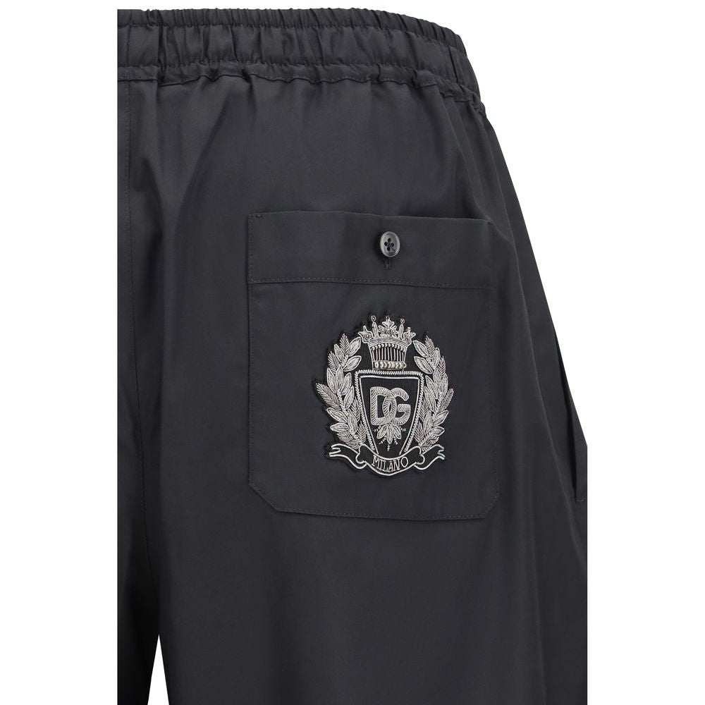 Dolce & Gabbana Black Cotton Shorts | Regal Royce