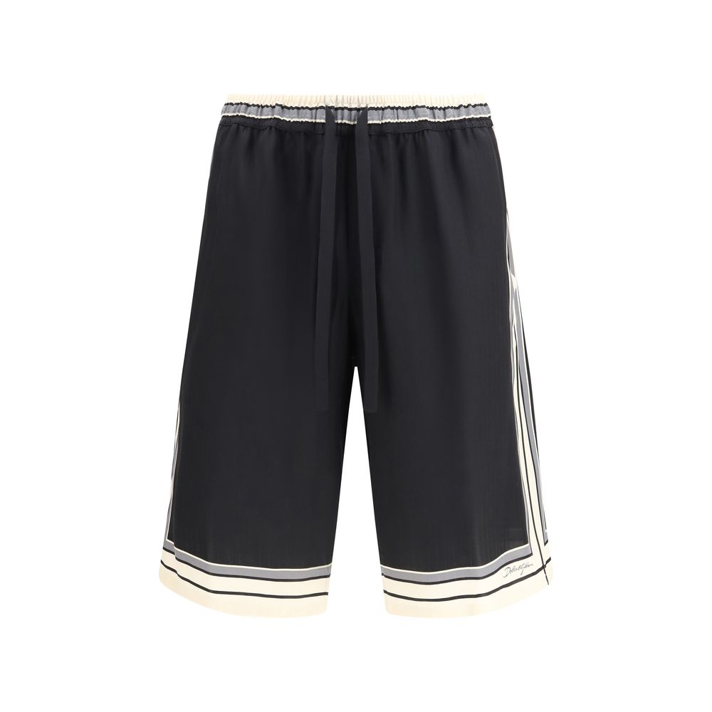 Dolce & Gabbana Multicolor Silk Shorts | Regal Royce