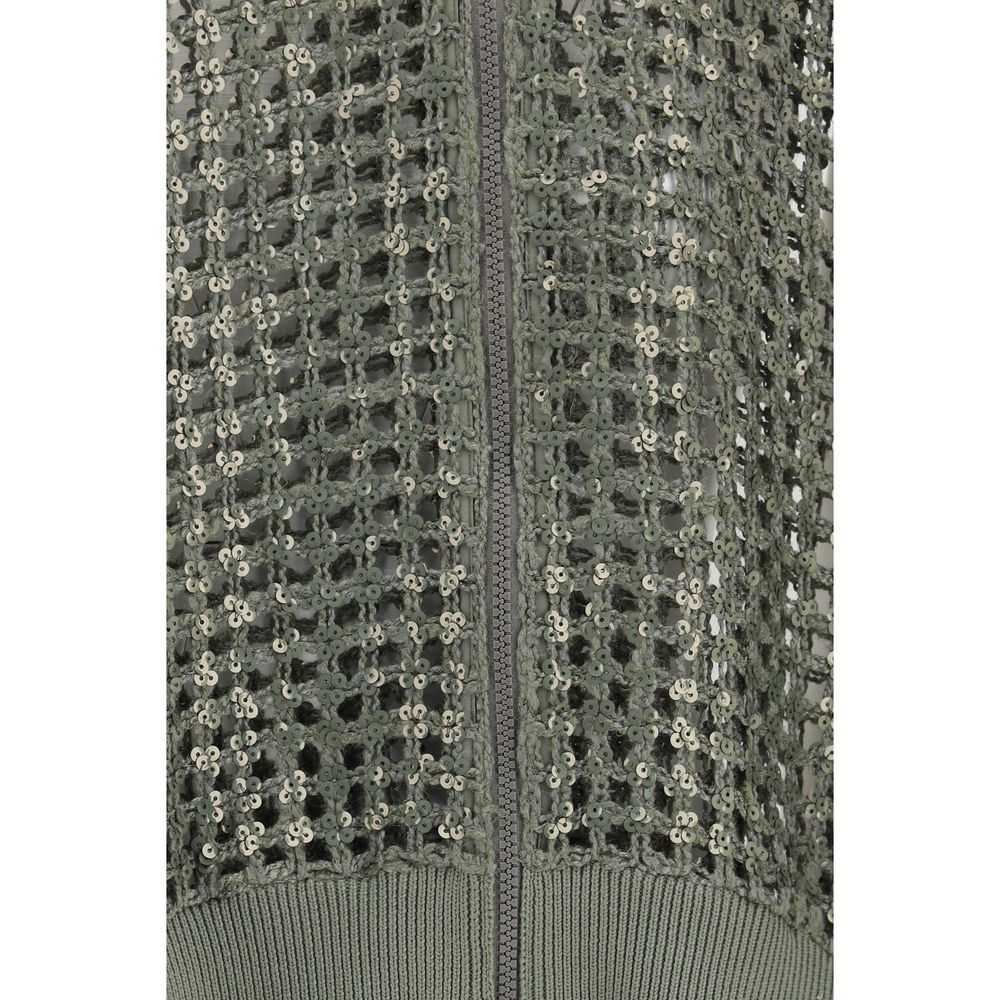 Brunello Cucinelli Bicolor Silk Bomber | Regal Royce