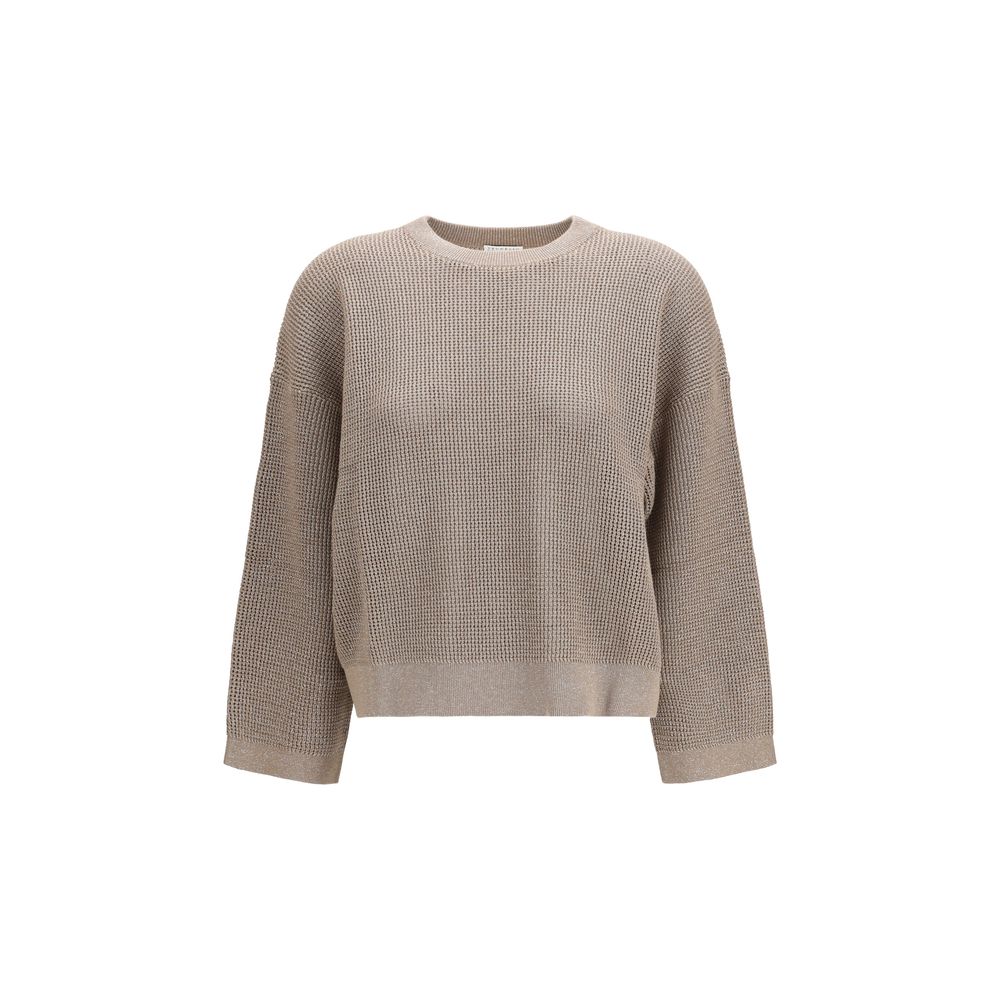 Brunello Cucinelli Gold Cotton Sweatshirt | Regal Royce