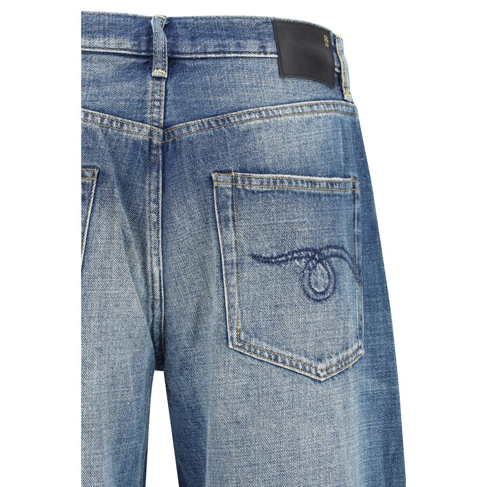 R13 Blue Cotton Relaxed Fit Jeans | Regal Royce