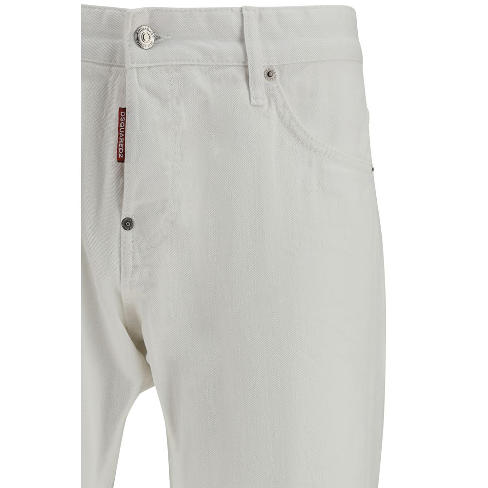 Dsquared² White Cotton Slim Fit Jeans | Regal Royce