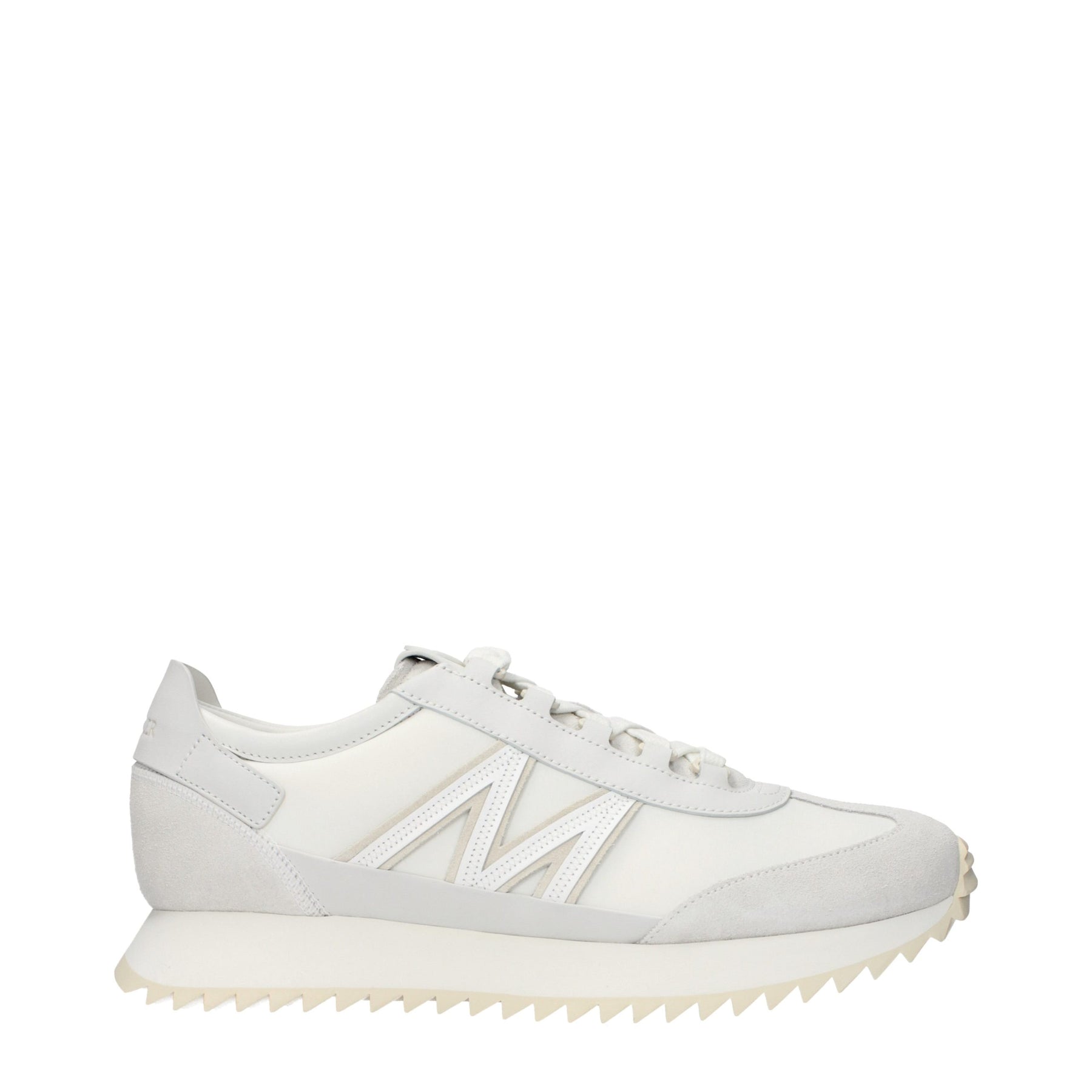 Moncler White Leather Athletic Sneakers | Regal Royce