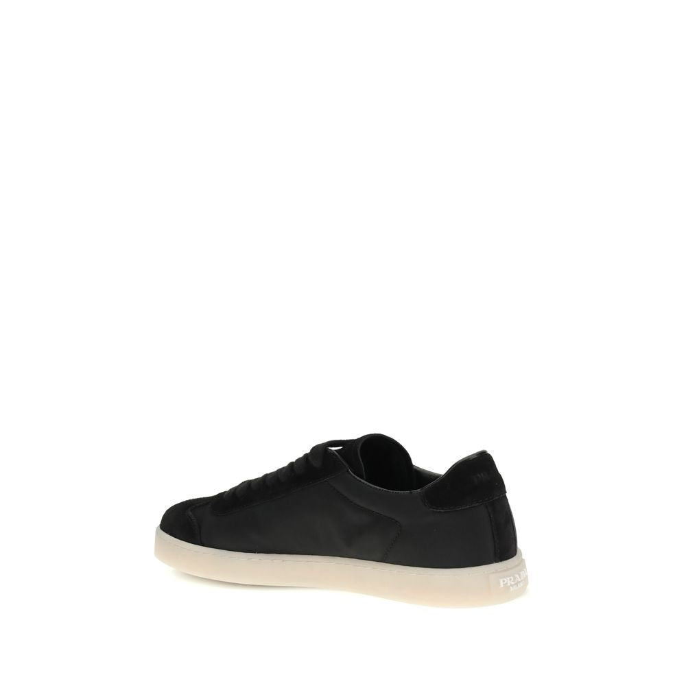 Prada Black Polyamide Low Top Sneakers | Regal Royce