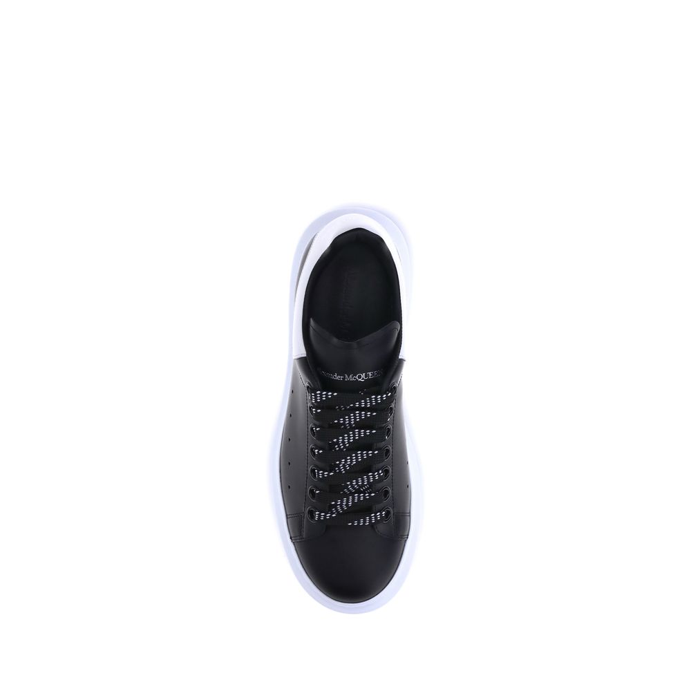 Alexander McQueen Black Calf Leather Bos Taurus Platform Sneakers | Regal Royce