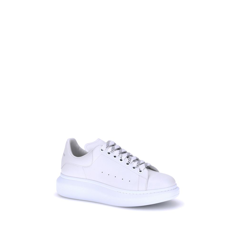 Alexander McQueen White Calf Leather Bos Taurus Platform Sneakers | Regal Royce