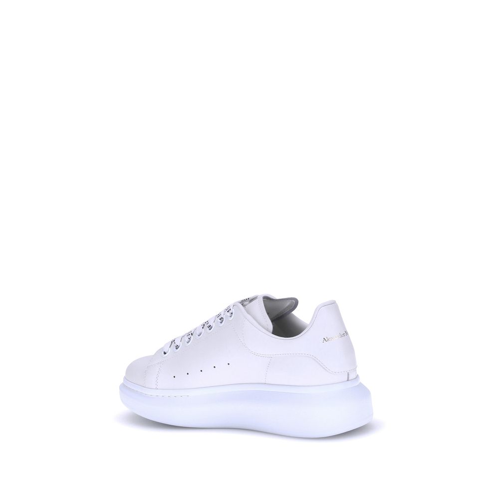 Alexander McQueen White Calf Leather Bos Taurus Platform Sneakers | Regal Royce