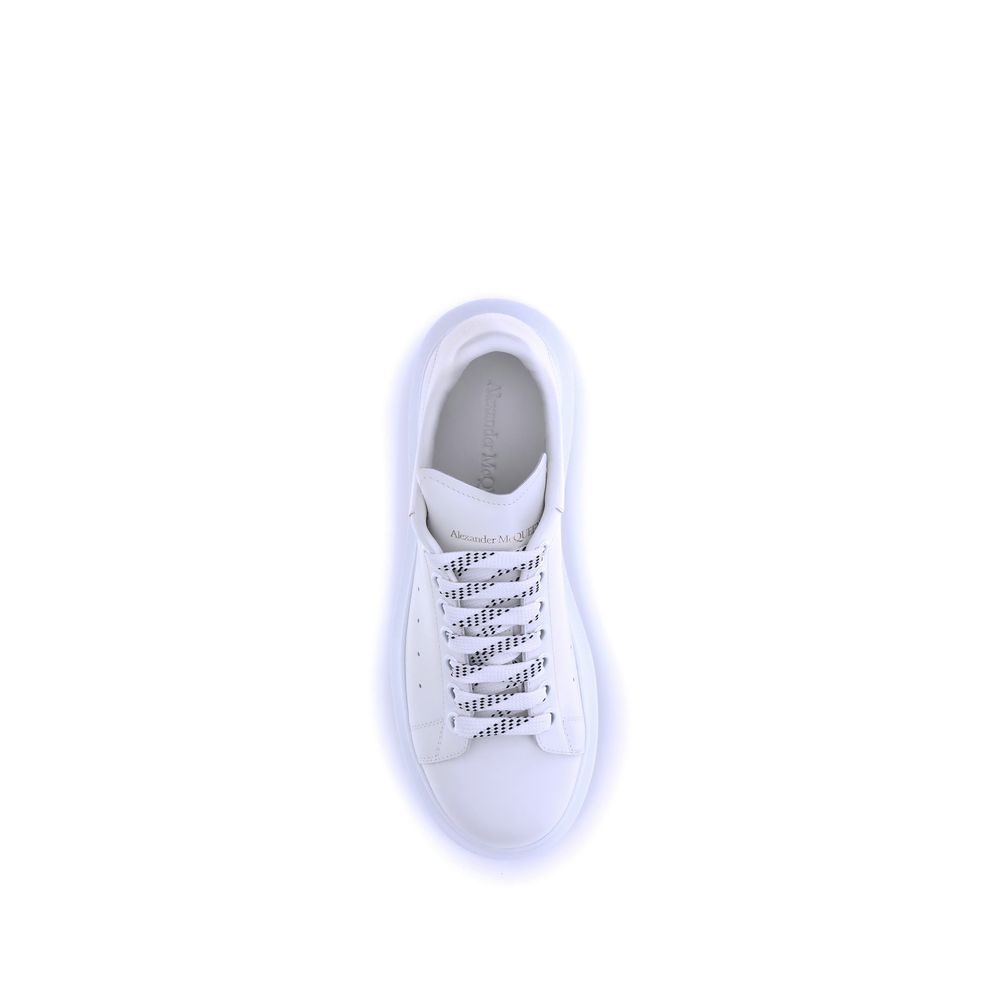 Alexander McQueen White Calf Leather Bos Taurus Platform Sneakers | Regal Royce