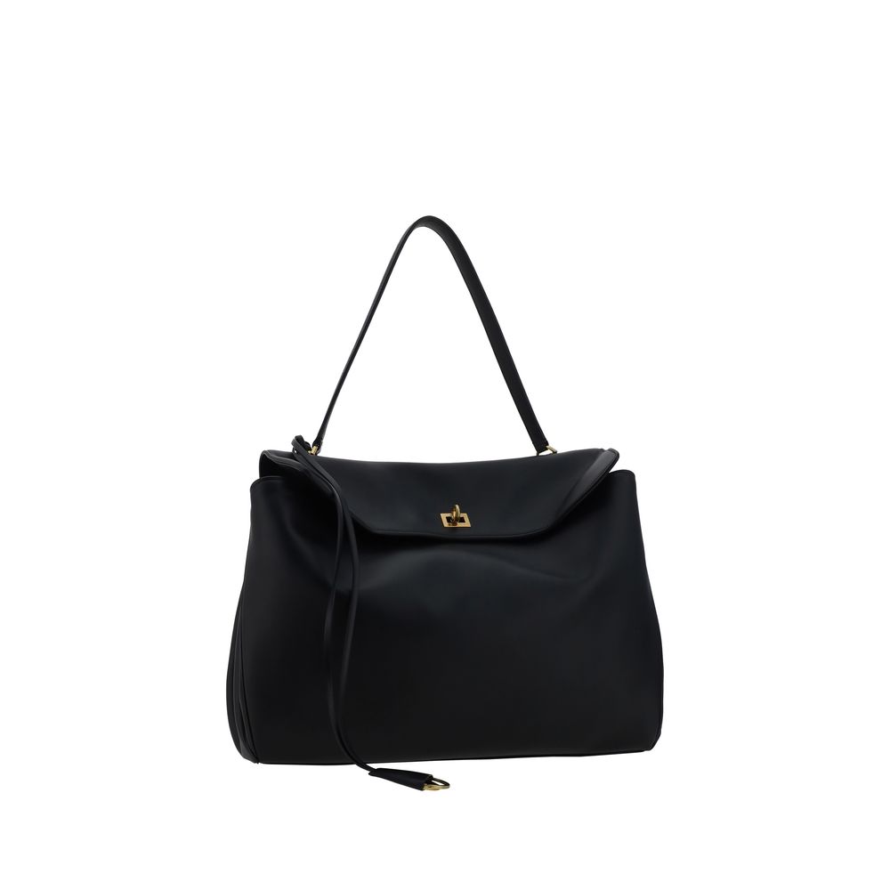 Balenciaga Black Calf Leather Bos Taurus Shoulder Bag | Regal Royce